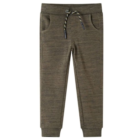 Pantalones de chándal infantiles caqui oscuro mélange 128 de , Pantalones de niños - Ref: Foro24-13232, Precio: 10,64 €, Desc...