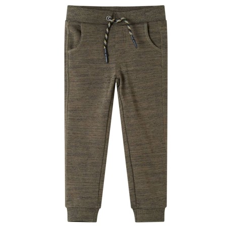 Pantalones de chándal infantiles caqui oscuro mélange 104 de , Pantalones de niños - Ref: Foro24-13230, Precio: 10,64 €, Desc...