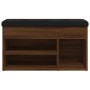 Shoe bench engineered wood oak brown 82x32x45.5 cm by , Benches for halls and storage - Ref: Foro24-835032, Price: 87,62 €, D...