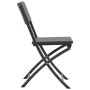 Folding garden chairs 4 units HDPE and brown steel by vidaXL, Garden chairs - Ref: Foro24-44552, Price: 204,54 €, Discount: %