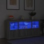 Sideboard with LED lights Sonoma gray 142.5x37x67 cm by , Sideboards - Ref: Foro24-3209070, Price: 157,84 €, Discount: %