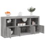 Sideboard with LED lights Sonoma gray 142.5x37x67 cm by , Sideboards - Ref: Foro24-3209070, Price: 163,40 €, Discount: %