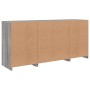 Sideboard with LED lights Sonoma gray 142.5x37x67 cm by , Sideboards - Ref: Foro24-3209070, Price: 163,40 €, Discount: %