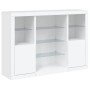 Sideboards with LED lights 3 pieces white engineered wood by , Sideboards - Ref: Foro24-3209128, Price: 217,99 €, Discount: %