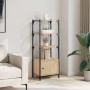 Bookcase with 3 shelves engineered oak wood 41x30x109.5 cm by , Bookcases and shelves - Ref: Foro24-838999, Price: 53,98 €, D...