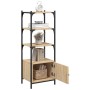 Bookcase with 3 shelves engineered oak wood 41x30x109.5 cm by , Bookcases and shelves - Ref: Foro24-838999, Price: 53,98 €, D...