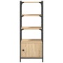 Bookcase with 3 shelves engineered oak wood 41x30x109.5 cm by , Bookcases and shelves - Ref: Foro24-838999, Price: 53,98 €, D...