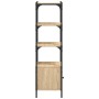 Bookcase with 3 shelves engineered oak wood 41x30x109.5 cm by , Bookcases and shelves - Ref: Foro24-838999, Price: 53,98 €, D...