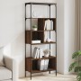 Bookcase with 5 shelves brown engineered wood 76x33x188.5 cm by , Bookcases and shelves - Ref: Foro24-839007, Price: 81,54 €,...