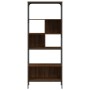 Bookcase with 5 shelves brown engineered wood 76x33x188.5 cm by , Bookcases and shelves - Ref: Foro24-839007, Price: 81,54 €,...