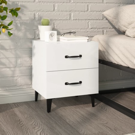 Bright white nightstand 40x35x47.5 cm by vidaXL, Nightstands - Ref: Foro24-812000, Price: 52,41 €, Discount: %