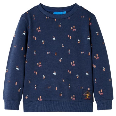 Sudadera infantil azul marino mélange 104 de , Camisetas para niños - Ref: Foro24-12790, Precio: 13,75 €, Descuento: %