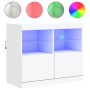 Sideboard with white LED lights 81x37x67 cm by , Sideboards - Ref: Foro24-836658, Price: 79,84 €, Discount: %