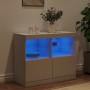 Sideboard with white LED lights 81x37x67 cm by , Sideboards - Ref: Foro24-836658, Price: 79,84 €, Discount: %