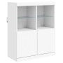 Sideboard with white LED lights 81x37x100 cm by , Sideboards - Ref: Foro24-836672, Price: 106,23 €, Discount: %