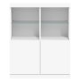 Sideboard mit weißen LED-Leuchten 81x37x100 cm von , Sideboards - Ref: Foro24-836672, Preis: 106,23 €, Rabatt: %