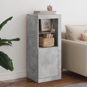 Concrete gray sideboard with LED lights 41x37x100 cm by , Sideboards - Ref: Foro24-836647, Price: 70,71 €, Discount: %