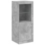 Concrete gray sideboard with LED lights 41x37x100 cm by , Sideboards - Ref: Foro24-836647, Price: 69,05 €, Discount: %