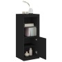 Sideboard with LED lights black 41x37x100 cm by , Sideboards - Ref: Foro24-836645, Price: 77,17 €, Discount: %