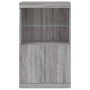 Sideboard with LED lights Sonoma gray 60.5x37x100 cm by , Sideboards - Ref: Foro24-836670, Price: 82,86 €, Discount: %