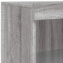 Sideboard with LED lights Sonoma gray 60.5x37x100 cm by , Sideboards - Ref: Foro24-836670, Price: 82,86 €, Discount: %