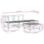 Gartenmöbel-Set 4-teilig aus Massivholz Douglasie von , Gartensets - Ref: Foro24-3186485, Preis: 203,99 €, Rabatt: %