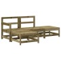 Garden furniture set 4 pieces impregnated pine wood by , Garden sets - Ref: Foro24-3186493, Price: 217,47 €, Discount: %