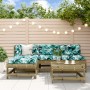 Garden sofa set 5 pieces impregnated pine wood by , Garden sets - Ref: Foro24-3186528, Price: 270,99 €, Discount: %