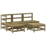 Gartensofa-Set 5-teilig aus imprägniertem Kiefernholz von , Gartensets - Ref: Foro24-3186528, Preis: 265,23 €, Rabatt: %