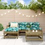 Garden sofa set 5 pieces impregnated pine wood by , Garden sets - Ref: Foro24-3186535, Price: 267,47 €, Discount: %