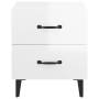 Bright white nightstand 40x35x47.5 cm by vidaXL, Nightstands - Ref: Foro24-812000, Price: 52,41 €, Discount: %