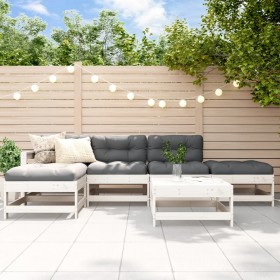 Garden furniture set 6 pieces solid white pine wood by , Garden sets - Ref: Foro24-3186320, Price: 355,18 €, Discount: %