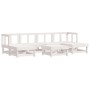 Garden furniture set 7 pieces solid white pine wood by , Garden sets - Ref: Foro24-3186341, Price: 389,02 €, Discount: %