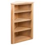 Solid oak wood corner shelf 59x36x100 cm by vidaXL, Lockers and storage cabinets - Ref: Foro24-247041, Price: 190,87 €, Disco...