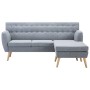 L-förmiges Sofa, gepolstert mit hellgrauem Stoff, 171,5 x 138 x 81,5 cm von , Sofas - Ref: Foro24-247024, Preis: 502,34 €, Ra...