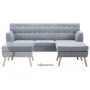 L-förmiges Sofa, gepolstert mit hellgrauem Stoff, 171,5 x 138 x 81,5 cm von , Sofas - Ref: Foro24-247024, Preis: 502,34 €, Ra...