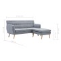 L-förmiges Sofa, gepolstert mit hellgrauem Stoff, 171,5 x 138 x 81,5 cm von , Sofas - Ref: Foro24-247024, Preis: 502,34 €, Ra...