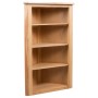 Solid oak wood corner shelf 59x36x100 cm by vidaXL, Lockers and storage cabinets - Ref: Foro24-247041, Price: 190,87 €, Disco...