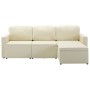 Modulares 3-Sitzer-Schlafsofa aus cremefarbenem Kunstleder von , Sofas - Ref: Foro24-288799, Preis: 479,46 €, Rabatt: %