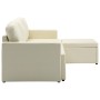 Modulares 3-Sitzer-Schlafsofa aus cremefarbenem Kunstleder von , Sofas - Ref: Foro24-288799, Preis: 479,46 €, Rabatt: %