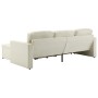 Modulares 3-Sitzer-Schlafsofa aus cremefarbenem Kunstleder von , Sofas - Ref: Foro24-288799, Preis: 479,46 €, Rabatt: %