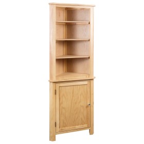 Solid oak wood corner cabinet 59x36x180 cm by vidaXL, Lockers and storage cabinets - Ref: Foro24-247042, Price: 403,99 €, Dis...