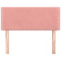 Pink velvet headboard 90x5x78/88 cm by , Headboards and footboards - Ref: Foro24-345903, Price: 44,99 €, Discount: %