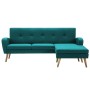 L-förmiges Sofa mit grünem Stoffbezug, 186 x 136 x 79 cm von , Sofas - Ref: Foro24-246999, Preis: 403,99 €, Rabatt: %