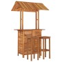 Juego muebles de bar de jardín 3 piezas madera maciza de acacia de , Conjuntos de jardín - Ref: Foro24-3116008, Precio: 438,2...