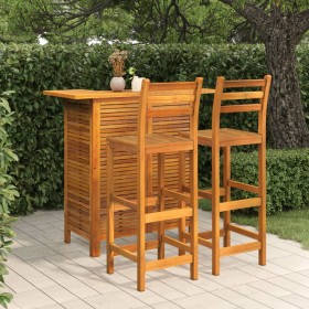 Garden bar furniture set 3 pieces solid acacia wood by , Garden sets - Ref: Foro24-3115998, Price: 353,04 €, Discount: %