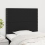 Cabeceros 2 unidades de tela negro 100x5x78/88 cm de , Cabeceros y pies de cama - Ref: Foro24-3116184, Precio: 58,87 €, Descu...