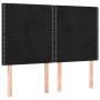 Headboards 4 units black velvet 72x5x78/88 cm by , Headboards and footboards - Ref: Foro24-3116242, Price: 119,99 €, Discount: %