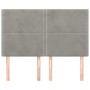 Cabeceros 4 unidades terciopelo gris claro 72x5x78/88 cm de , Cabeceros y pies de cama - Ref: Foro24-3116240, Precio: 99,40 €...