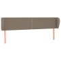 Taupe gray fabric headboard 203x23x78/88 cm by , Headboards and footboards - Ref: Foro24-3117030, Price: 76,99 €, Discount: %